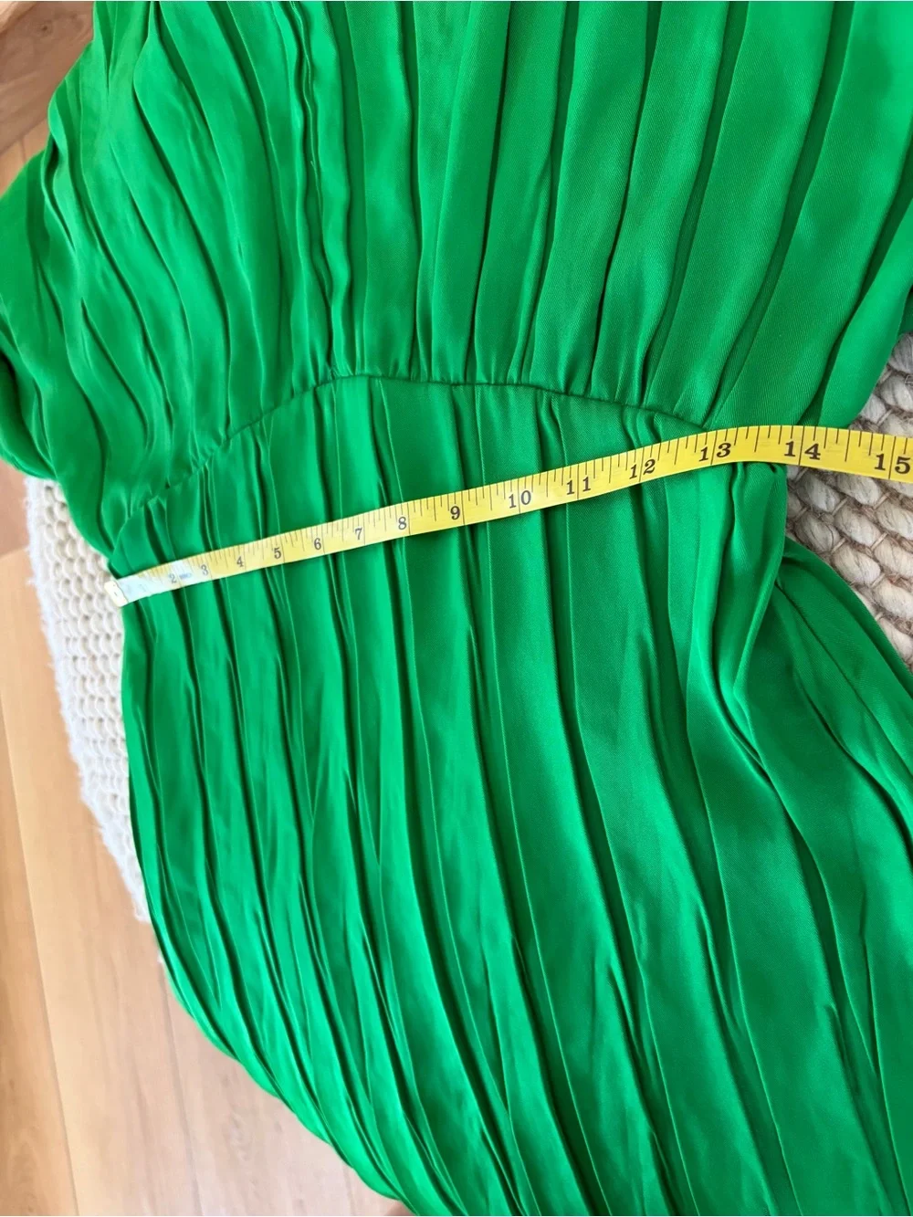Zara RARE Infamous Green Dress Size Medium - Picture 9 of 16